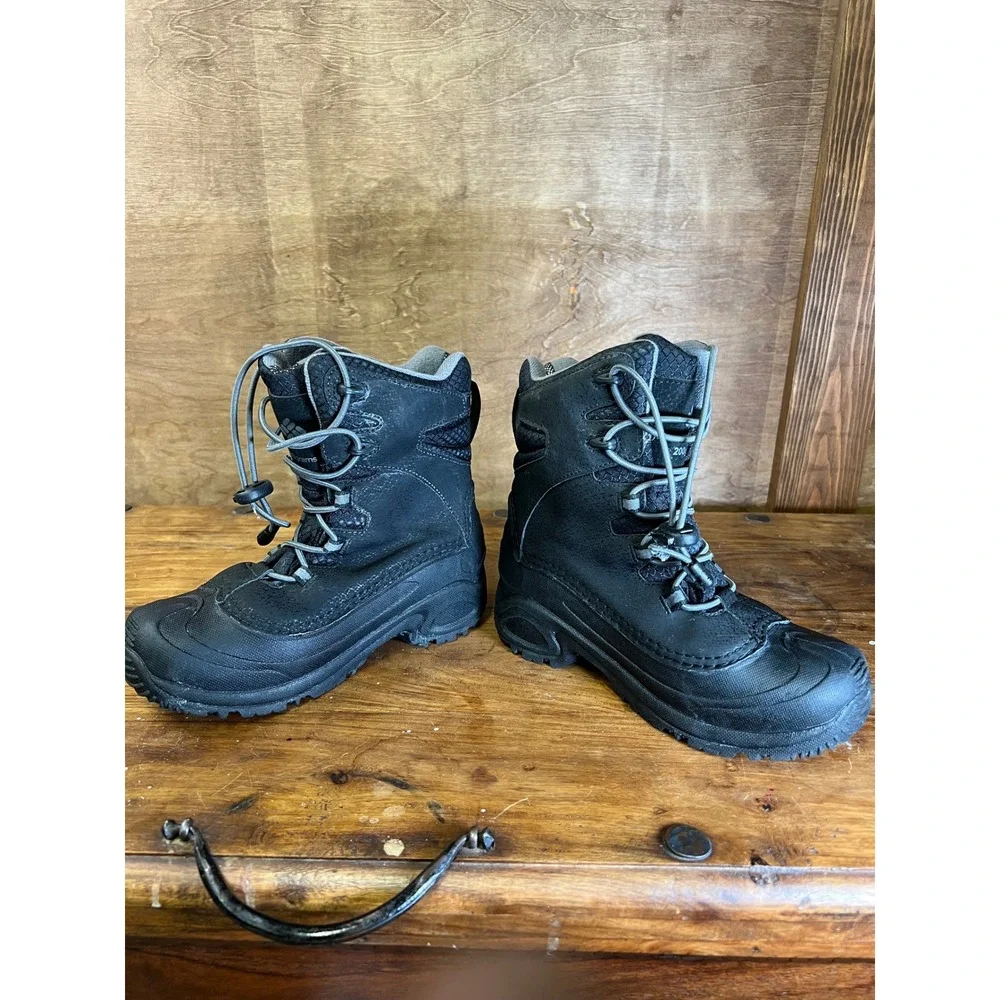 Columbia Rope Tow Kruser Black Waterproof Snow Boots 200g Omni-Heat YY5391-012 4
